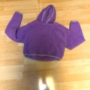 Cropped purple hoodie